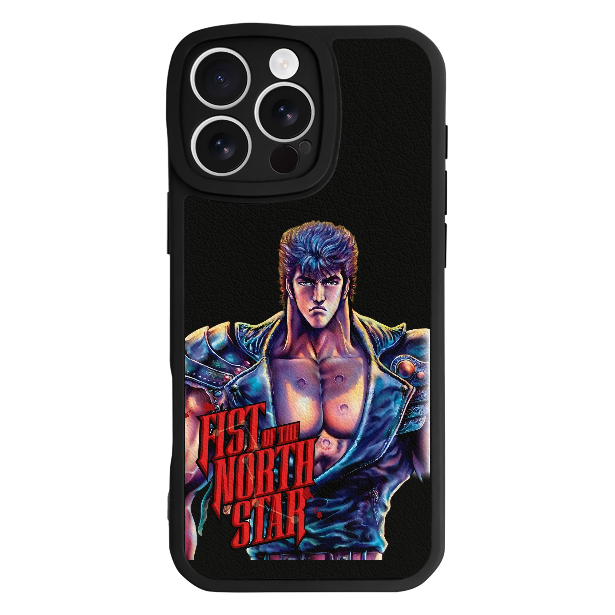 （画像用） 北斗の拳 Fist of the North Star 【iPhone 16シリーズ対応】シリコンスマホケース（レザー調） 材質：シリコン